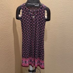 Skies are blue sleeveless midi dress